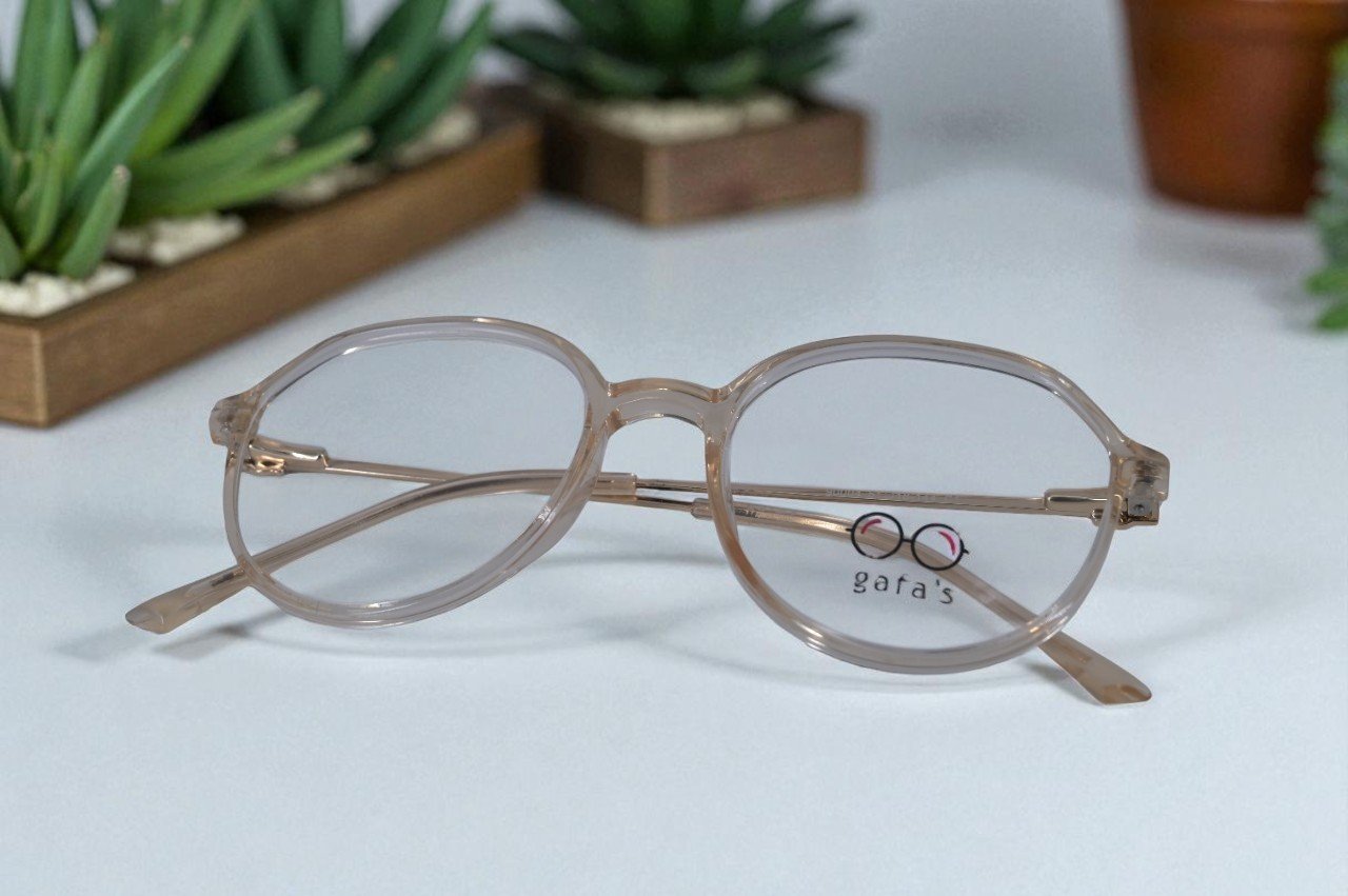 Flexible Round Transparent Glasses